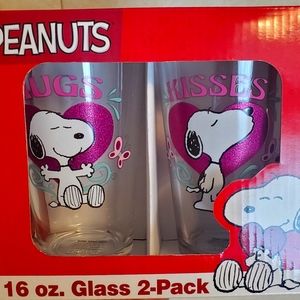 16 oz glass set of 2